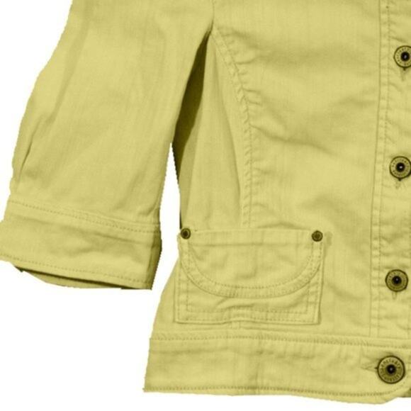 Girl's NWOT Sanctuary  Girls Yellow Jean Jacket Small - Picture 3 of 6